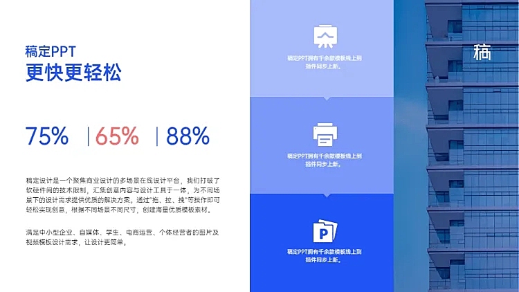 并列关系3项PPT图文页