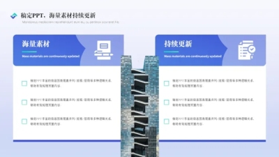 对比关系2项PPT图文页