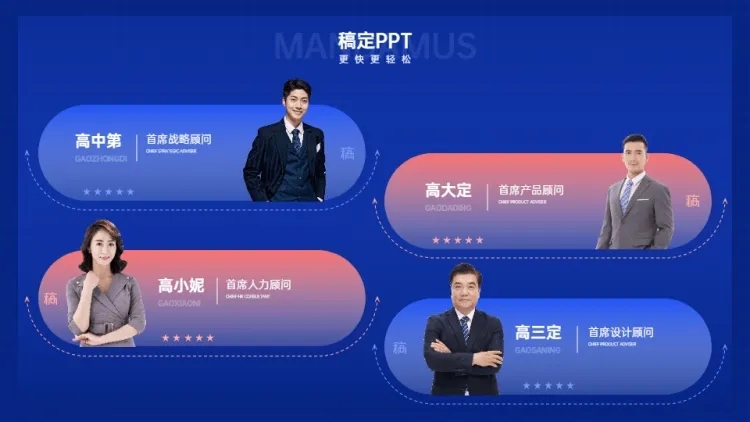 并列关系4项PPT图文页预览效果
