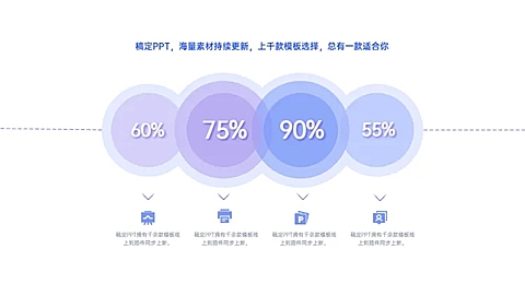 并列关系4项PPT图文页