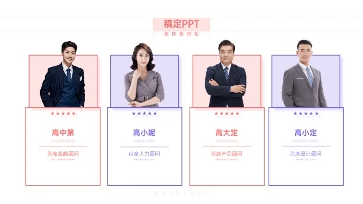 并列关系4项PPT图文页预览效果