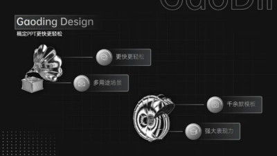 并列关系2项PPT图文页