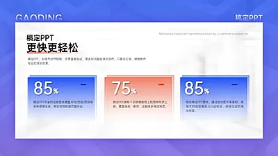 并列关系3项PPT图文页