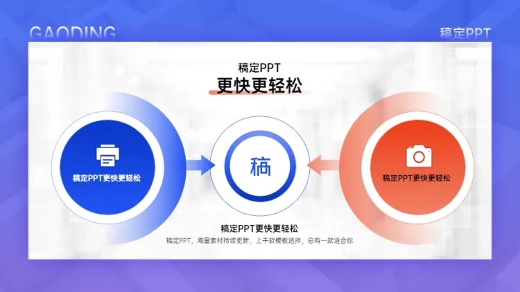 总分关系2项PPT图文页预览效果