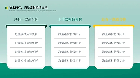并列关系3项PPT图文页
