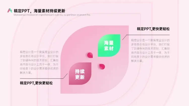对比关系2项PPT图文页预览效果