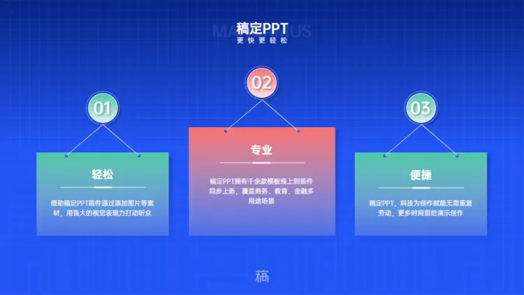 并列关系3项PPT图文页