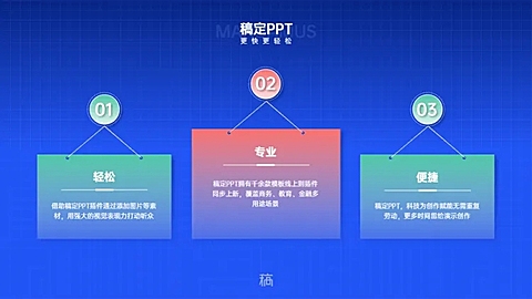 并列关系3项PPT图文页