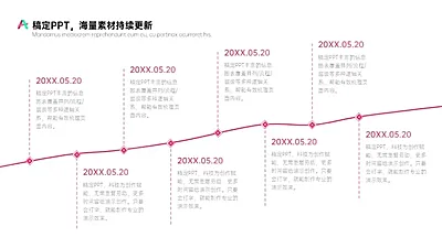 流程关系多项PPT图文页