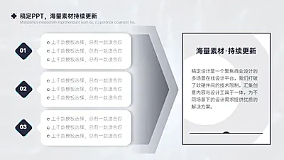 列表层级关系3项PPT图文页