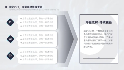 列表层级关系3项PPT图文页