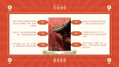 并列关系6项PPT图文页