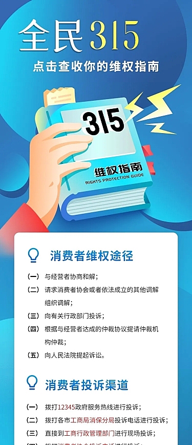 315消费者权益日维权指南文章长图