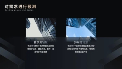 并列关系2项PPT图文页