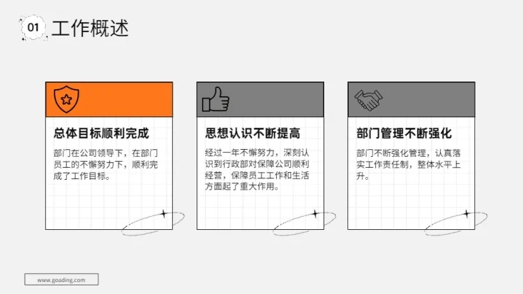 并列关系3项PPT图文页预览效果