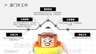 并列关系5项PPT图文页