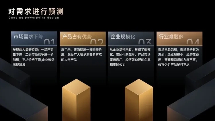并列关系4项PPT图文页预览效果