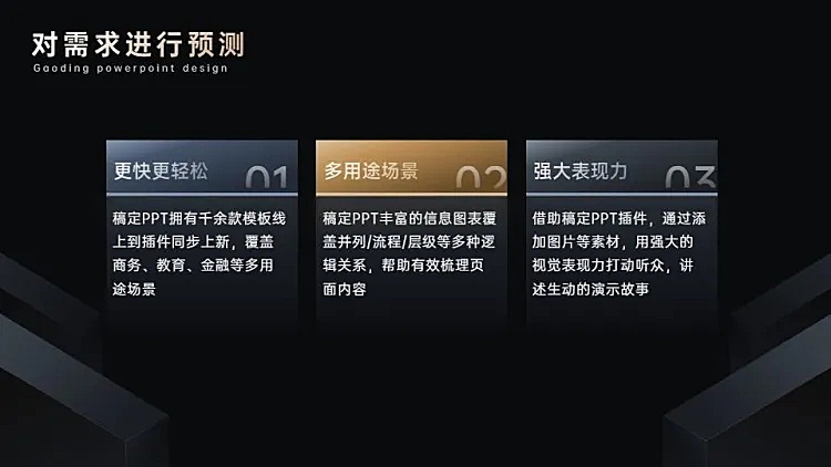 并列关系3项PPT图文页
