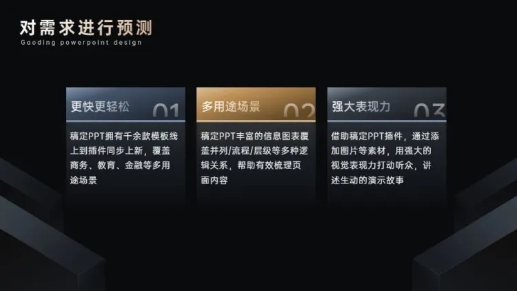 并列关系3项PPT图文页预览效果