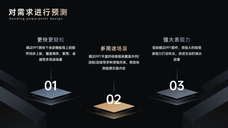 并列关系3项PPT图文页预览效果