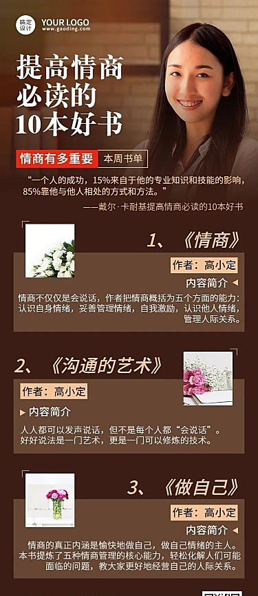 书单推荐必读书单长图海报