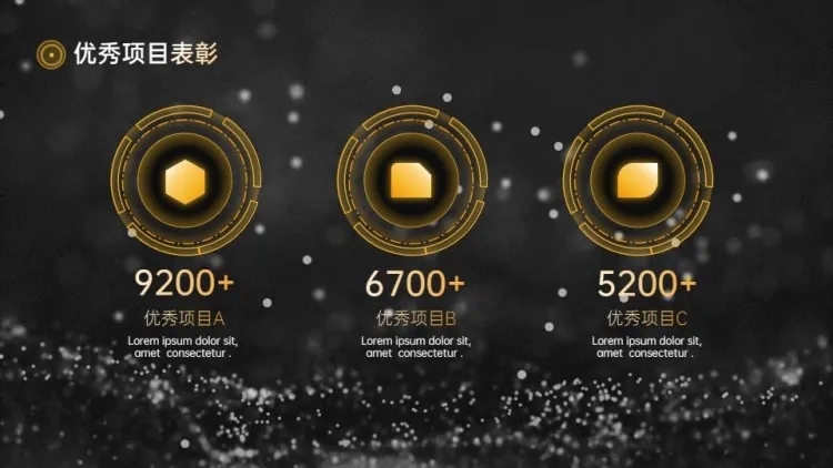 并列关系3项PPT图文页预览效果