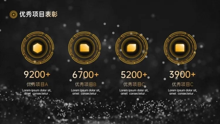 并列关系4项PPT图文页预览效果