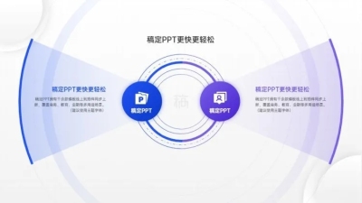 对比关系并列关系2项PPT图文页