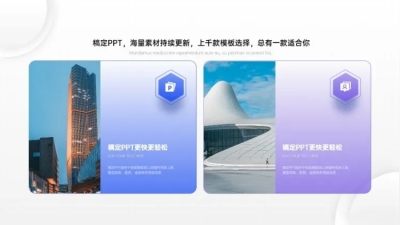 对比关系2项PPT图文页