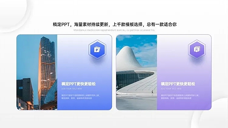 对比关系2项PPT图文页