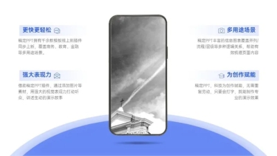 并列关系4项PPT图文页