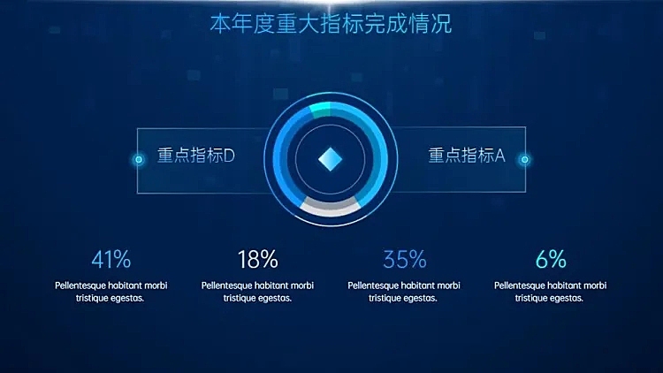 并列关系4项PPT图文页