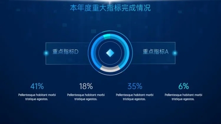 并列关系4项PPT图文页预览效果