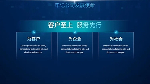 并列关系3项PPT图文页