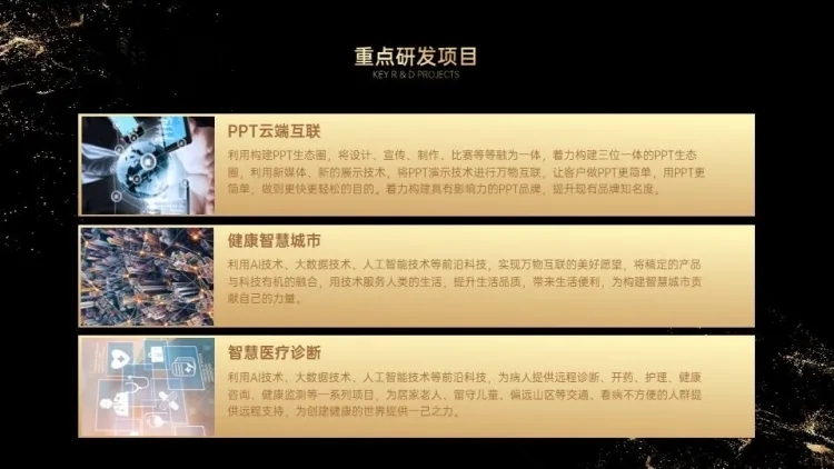 层级关系3项PPT图文页预览效果