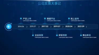 递进关系6项PPT图文页