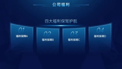 并列关系4项PPT图文页