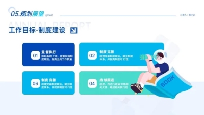并列关系4项PPT图文页