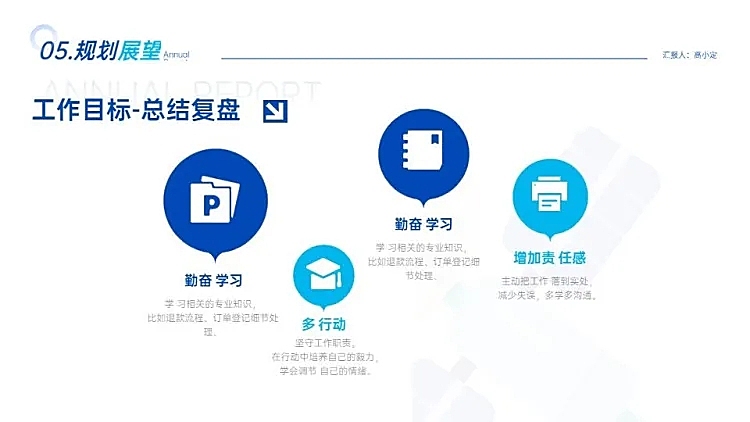 并列关系4项PPT图文页