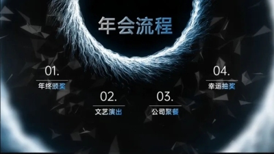 并列关系4项PPT目录页