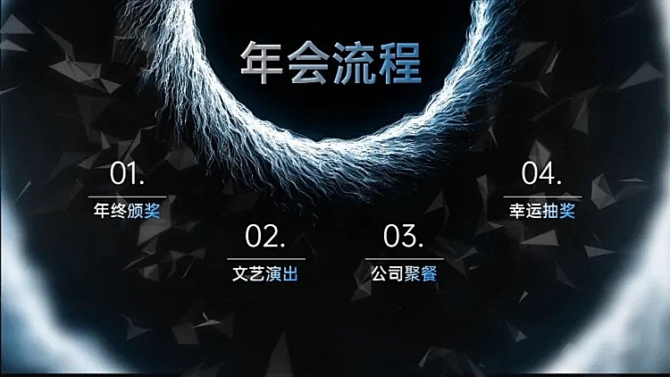 并列关系4项PPT目录页