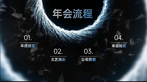 并列关系4项PPT目录页
