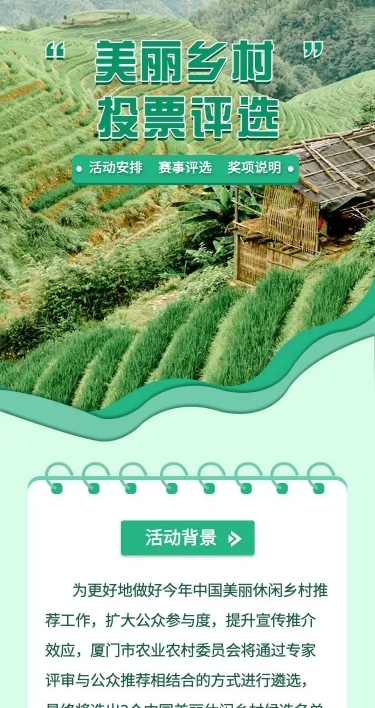 美丽乡村党政项目评比H5