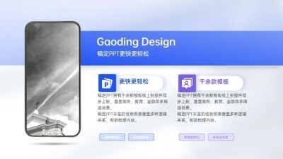 并列关系2项PPT图文页