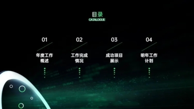 并列关系4项PPT图文页