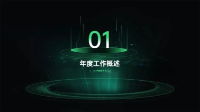 并列关系1项PPT图文页