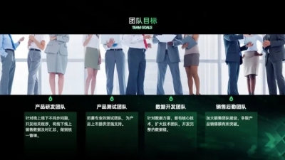 并列关系4项PPT图文页