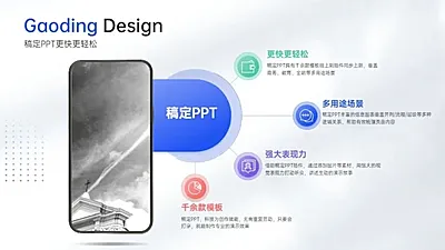 并列关系4项PPT图文页