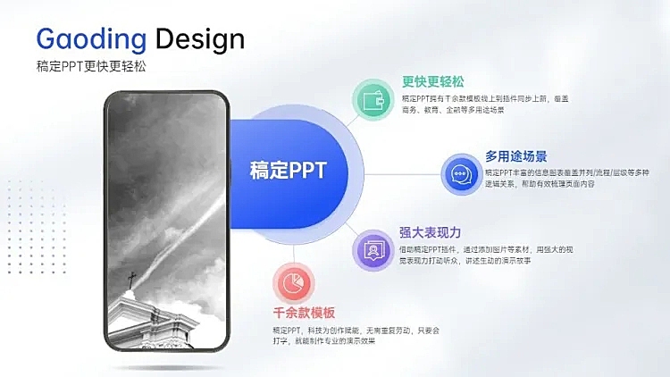 并列关系4项PPT图文页