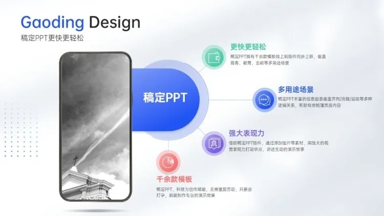并列关系4项PPT图文页预览效果